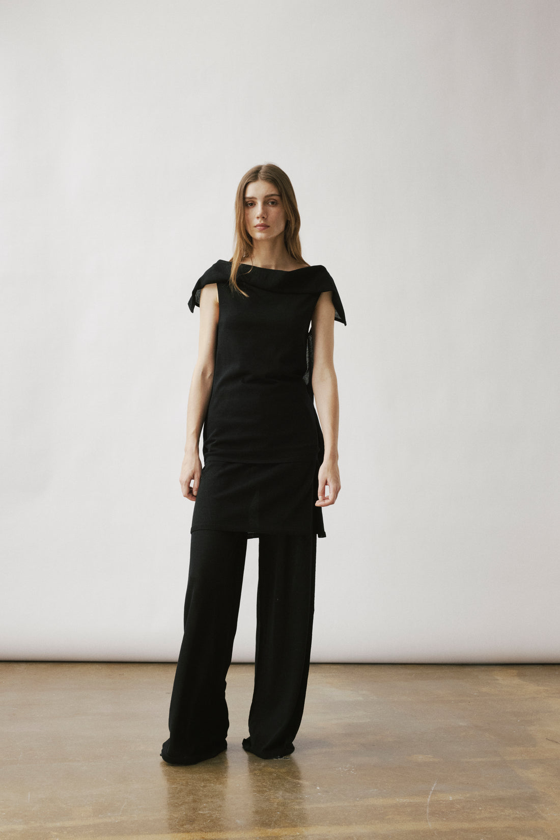 Eos open back knit tank