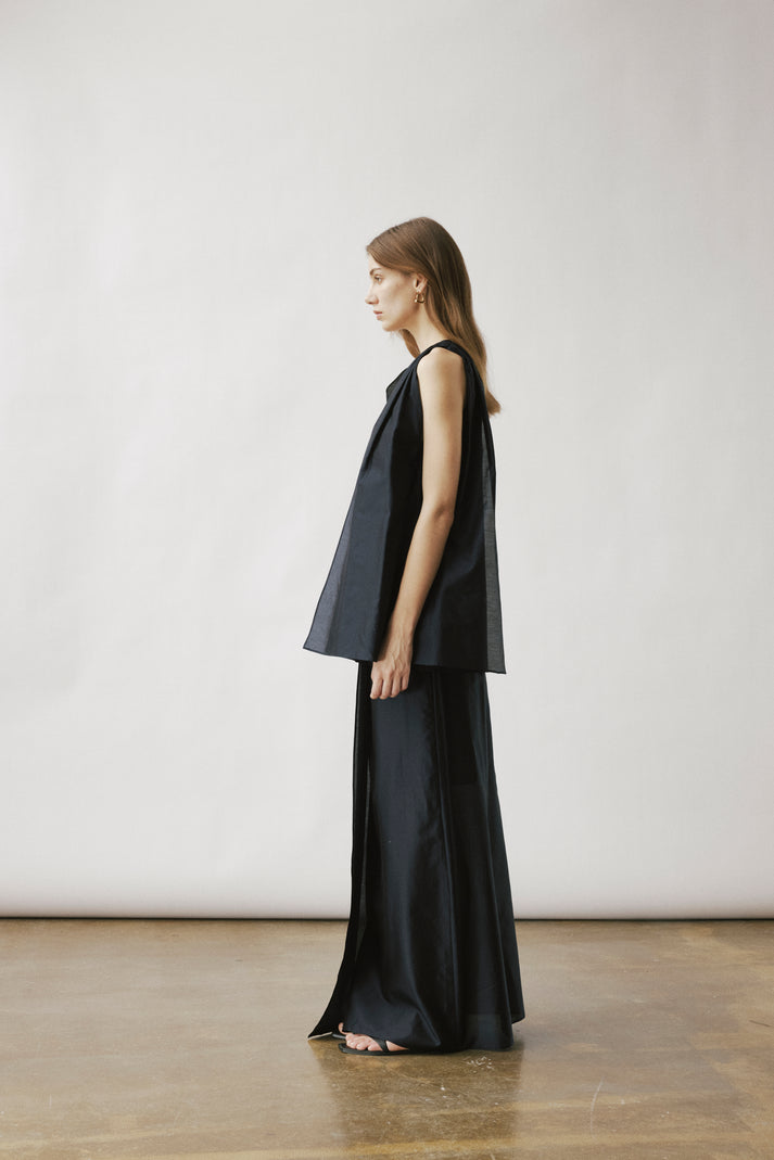 Cilla silk flap skirt