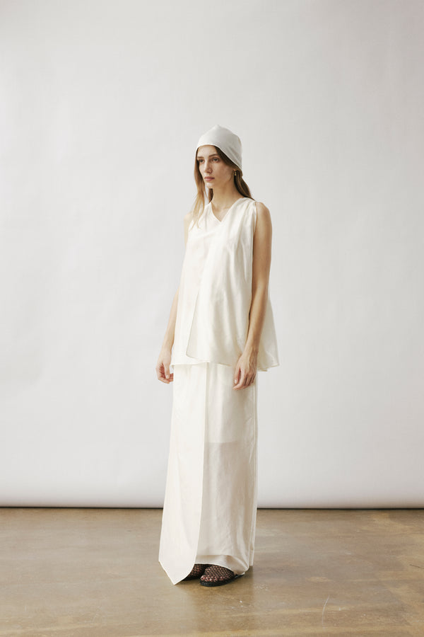 Cilla silk flap tank