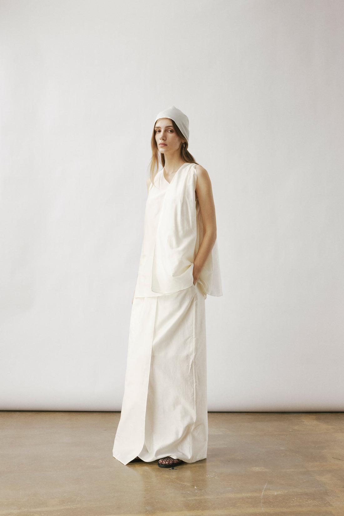 Cilla silk flap skirt