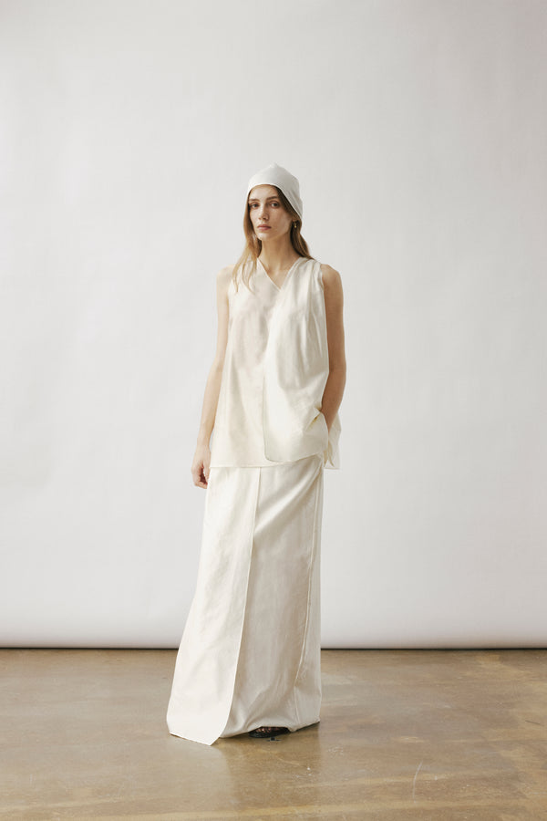 Cilla silk flap tank