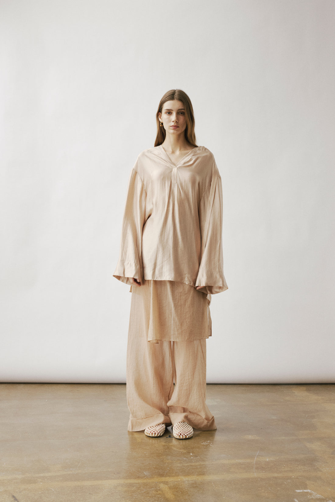 Cilla sheer flap trousers