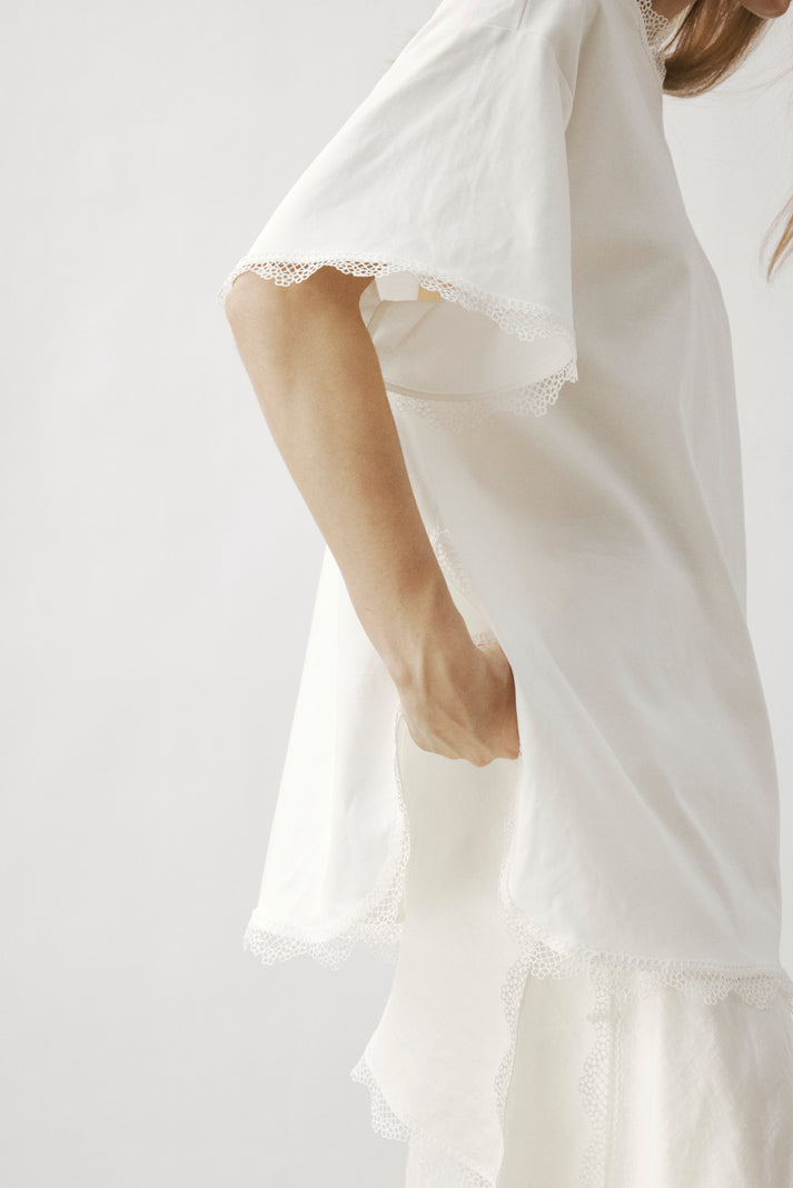 Eos lace trim T-shirt