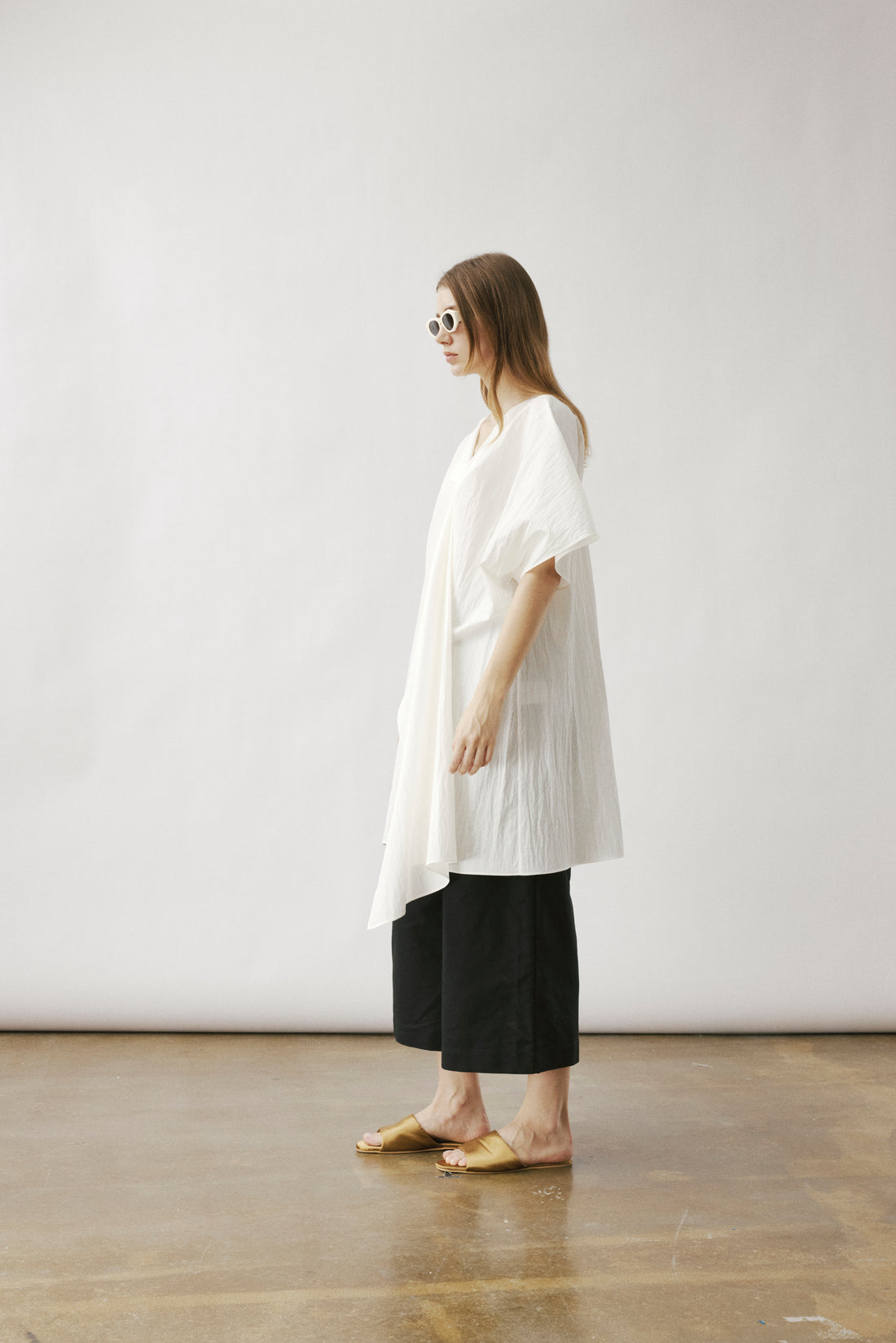 Avana pleat midi dress