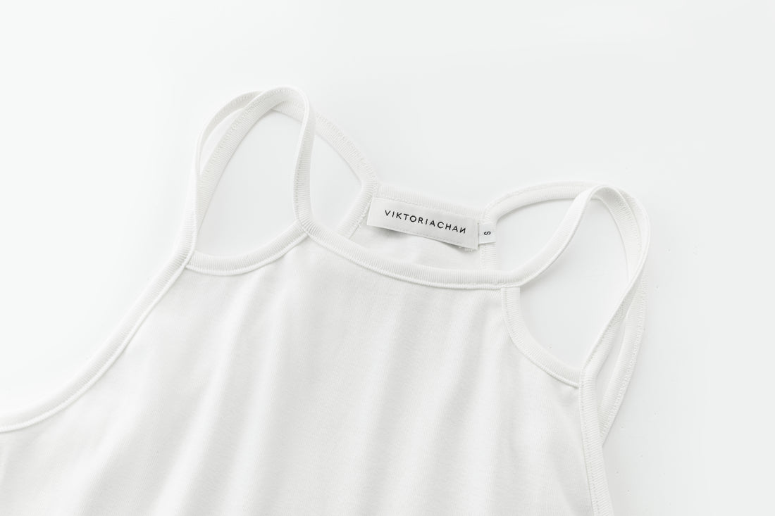 Cerise strap tank