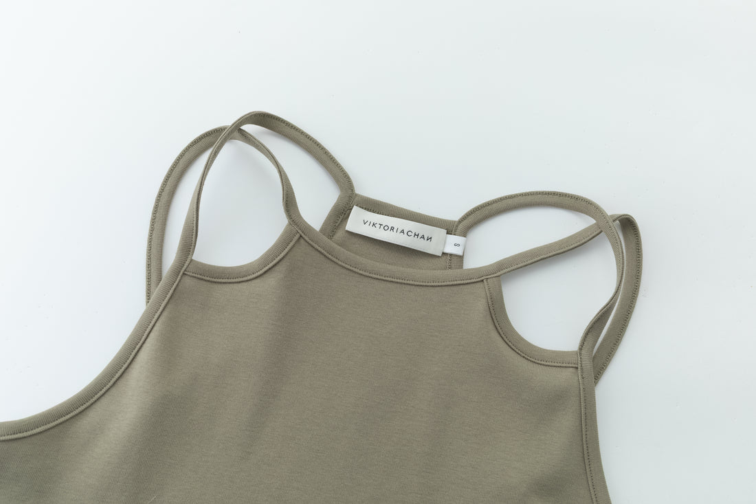 Cerise strap tank