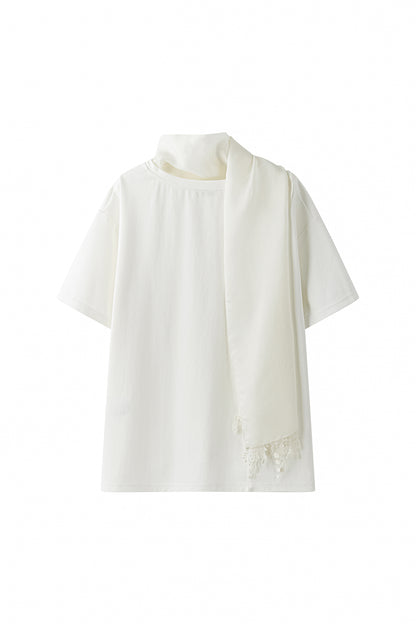 Cerise scarf t-shirt