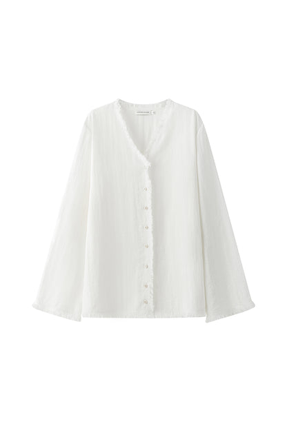 Cerise fringe shirt