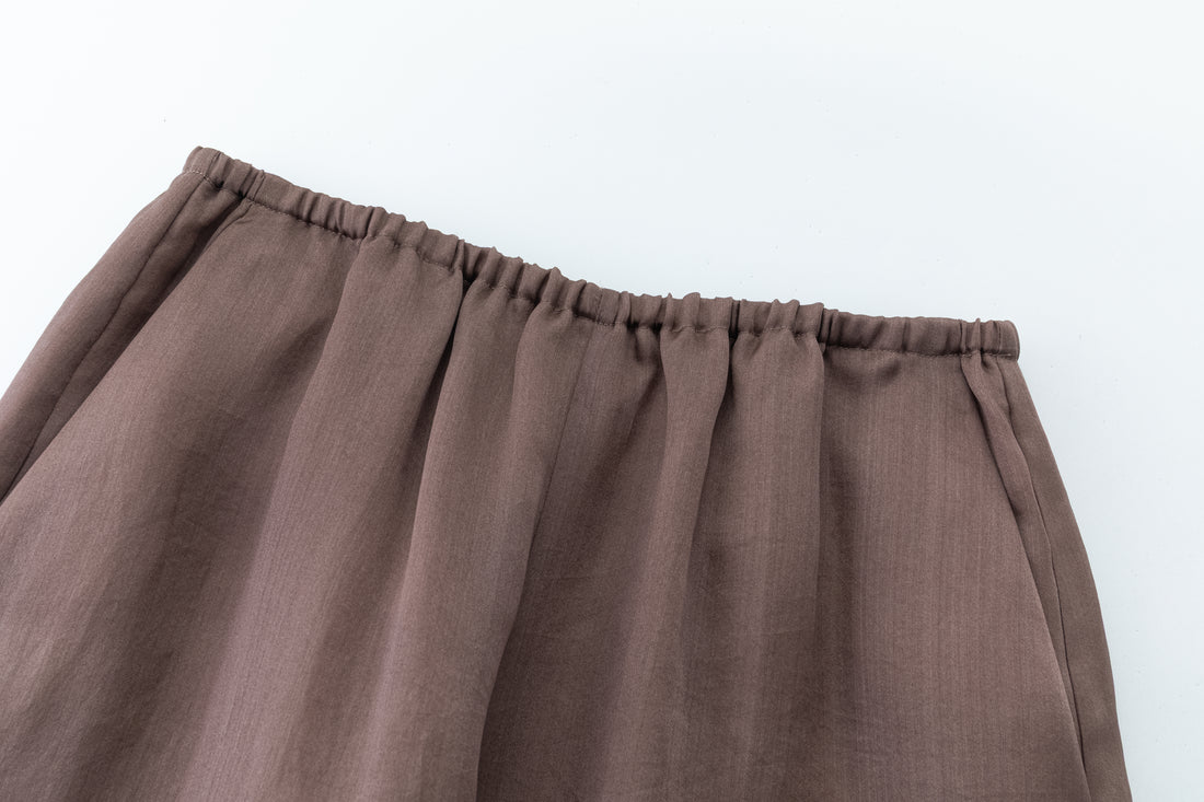 Camille silk wide trousers