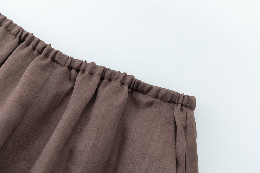 Camille silk wide trousers