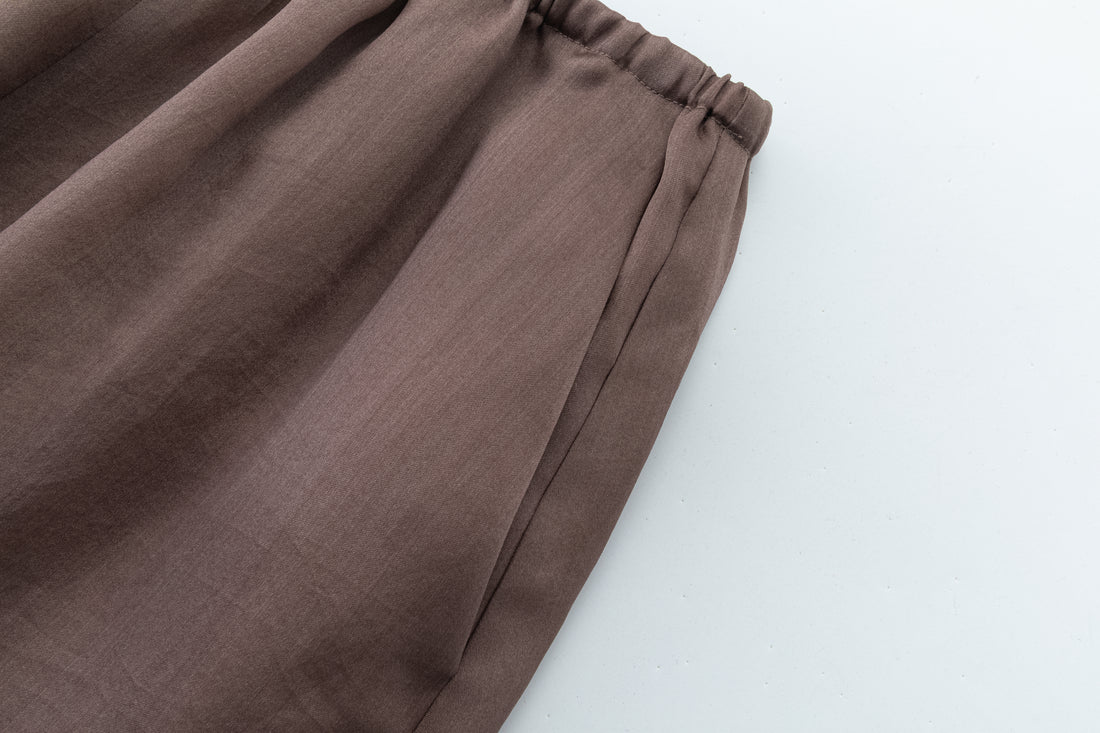 Camille silk wide trousers