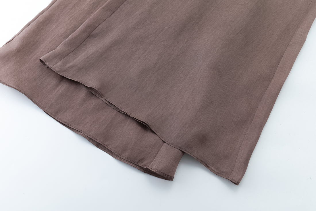 Camille silk wide trousers