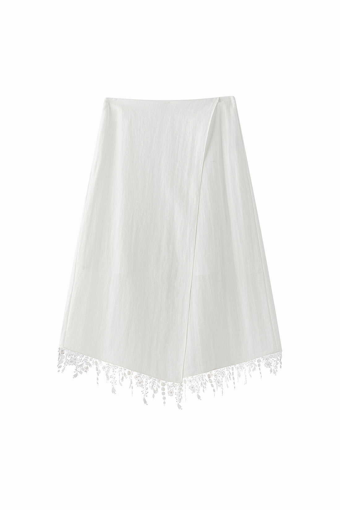 Cerise fringe skirt