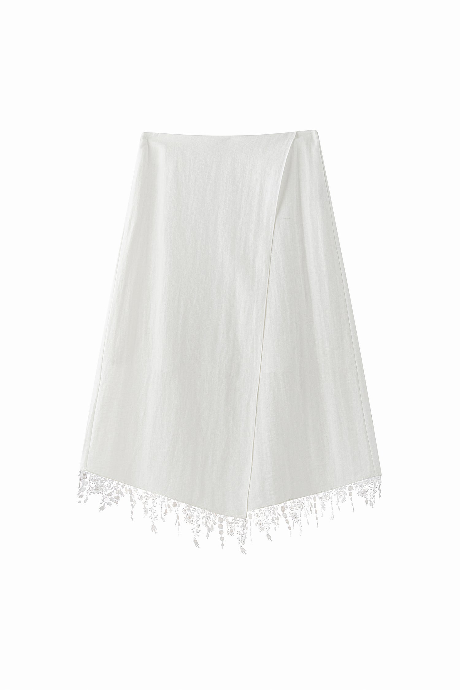 Cerise fringe skirt