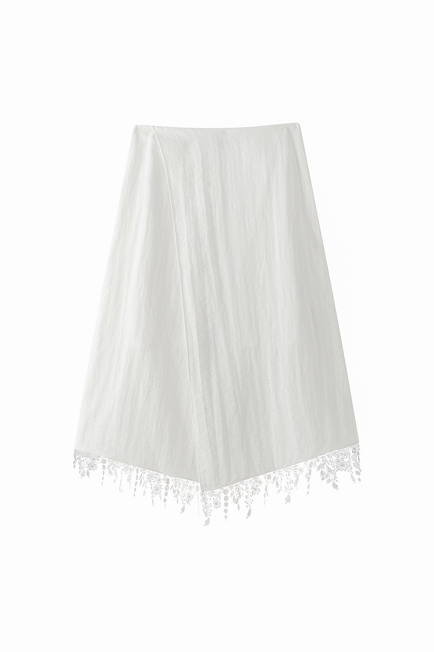 Cerise fringe skirt
