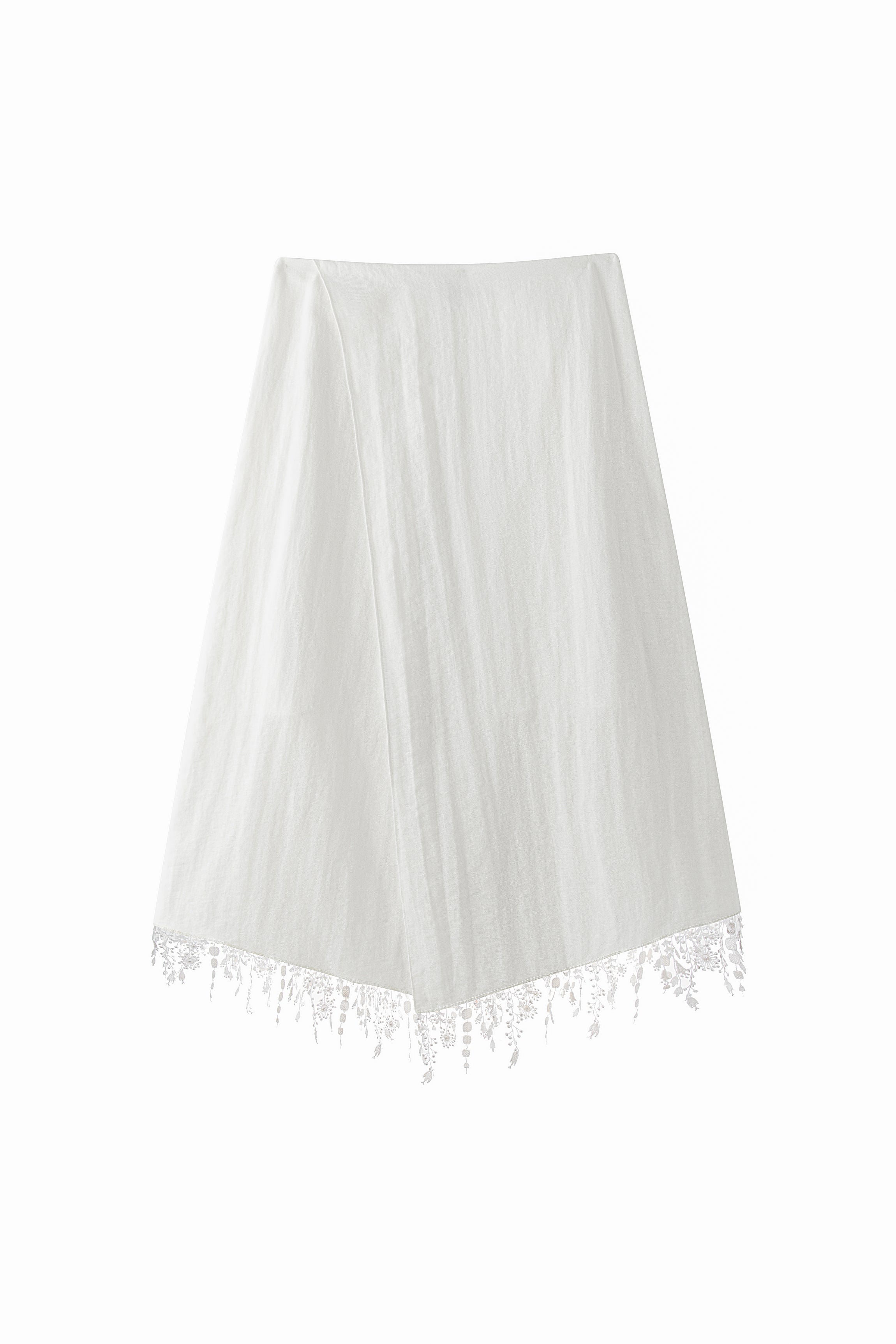 Cerise fringe skirt