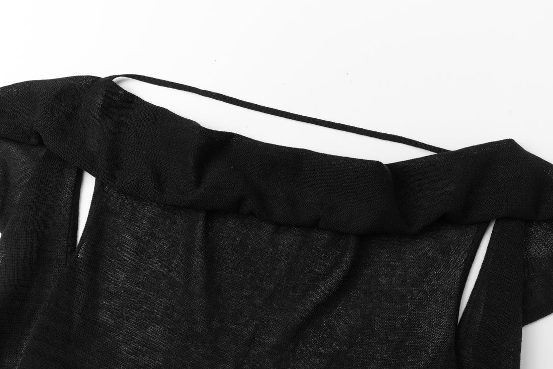 Eos open back knit tank