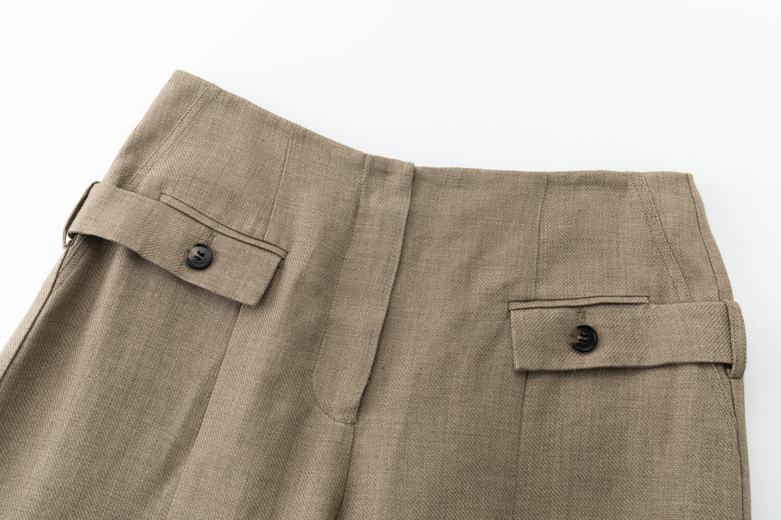 Berta wide linen trousers