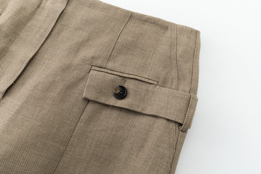Berta wide linen trousers