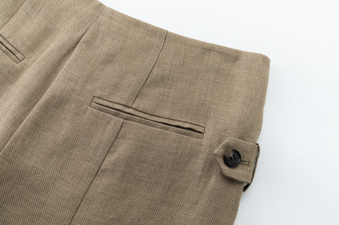 Berta wide linen trousers