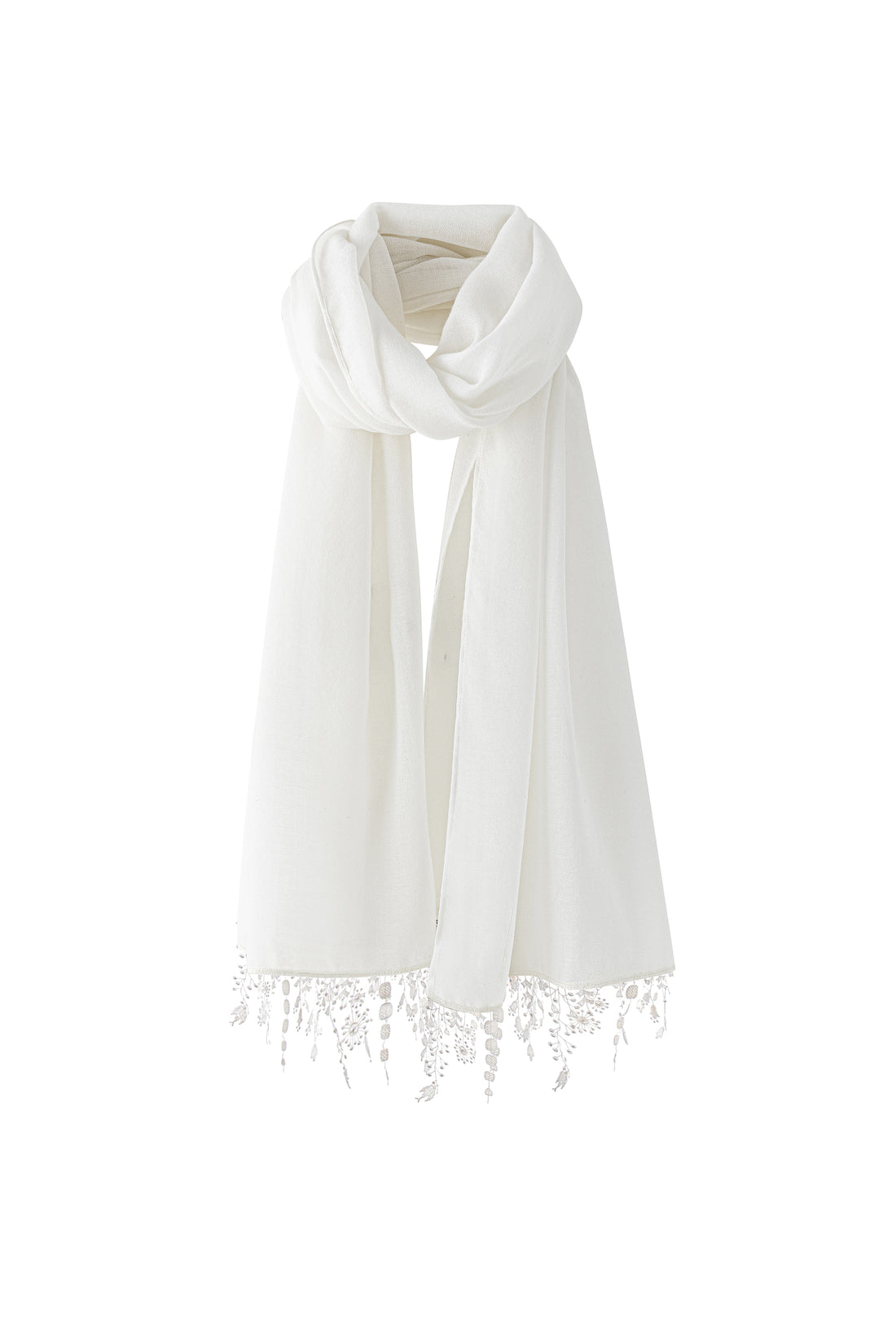 Cerise lace scarf