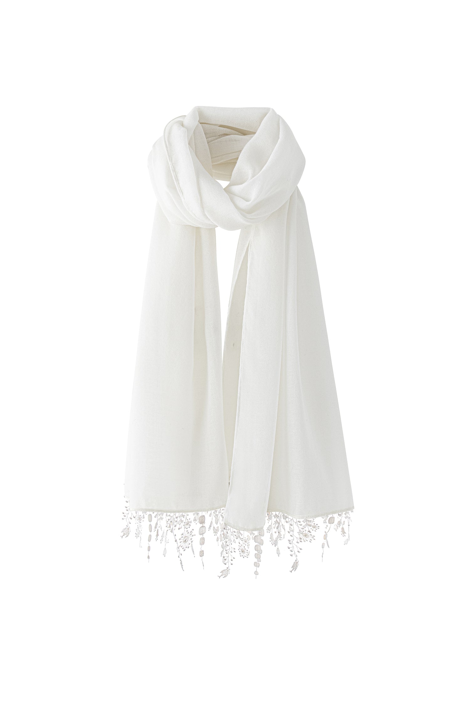 Cerise lace scarf
