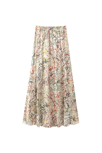 Ruby print skirt