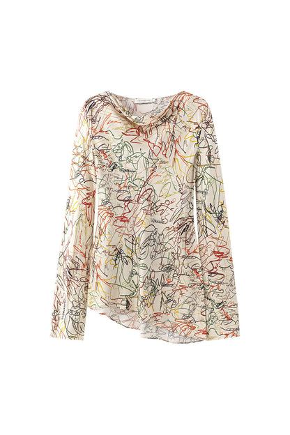 Ruby print blouse