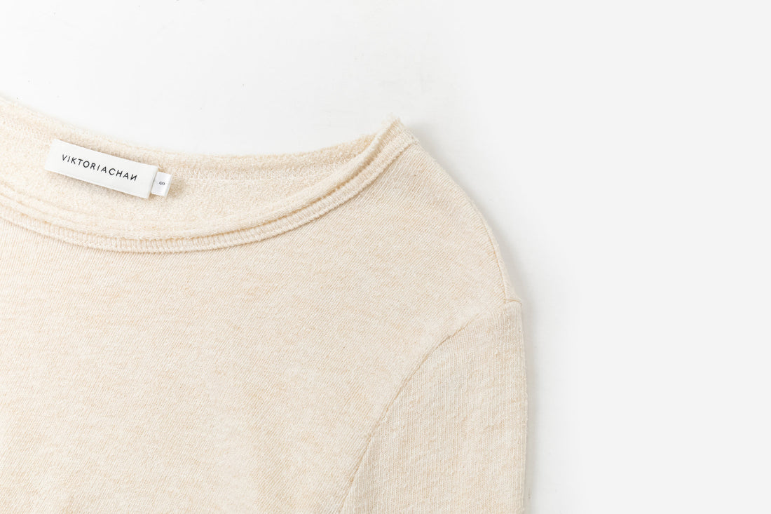 Aven fold jersey top