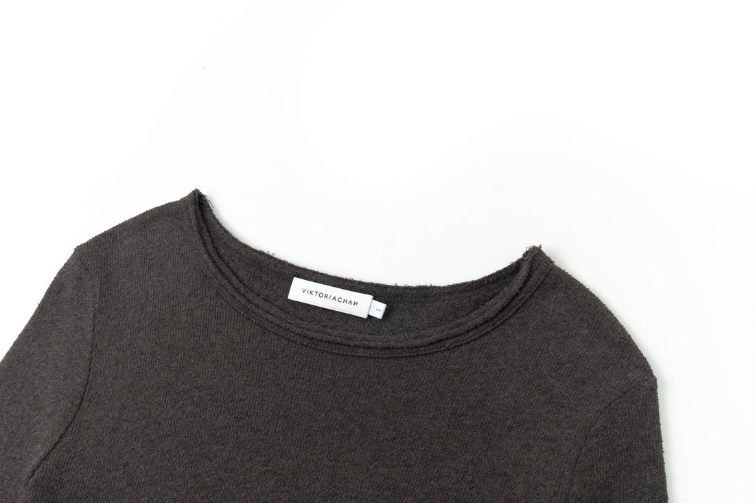 Aven fold jersey top