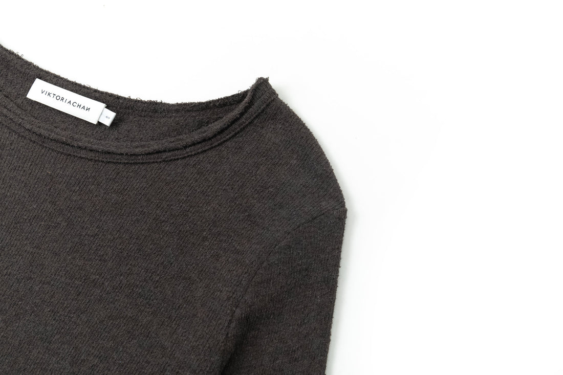 Aven fold jersey top