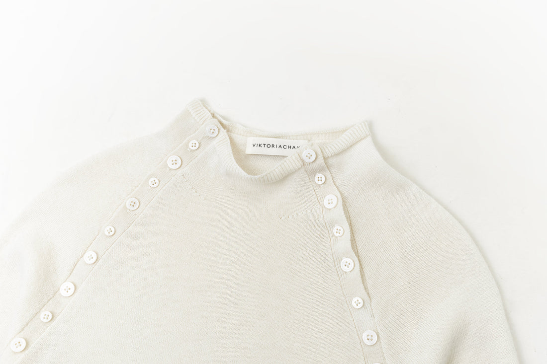 Cleo side button knit