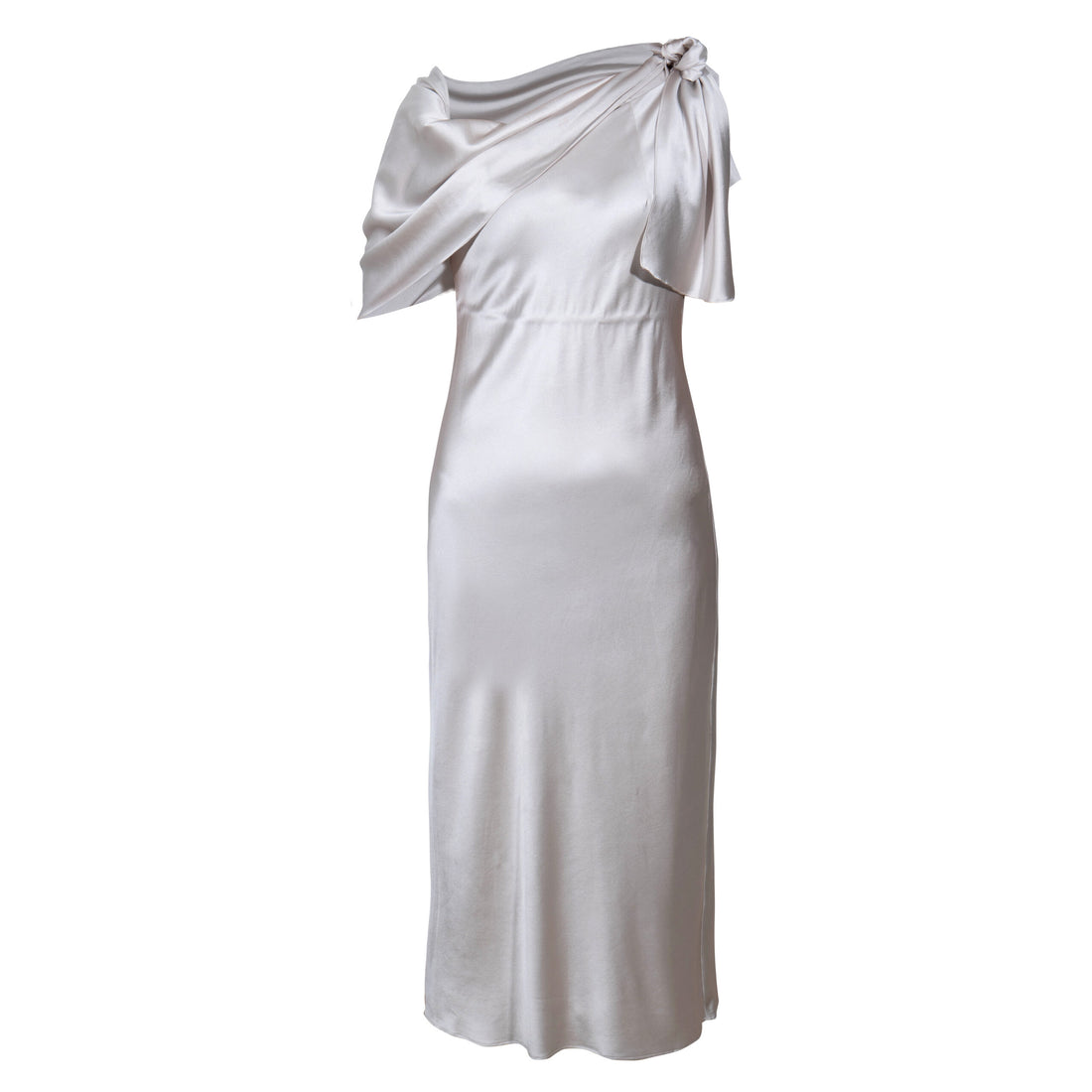 Mira silk draped dress