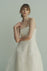 Claudia peplum wedding gown