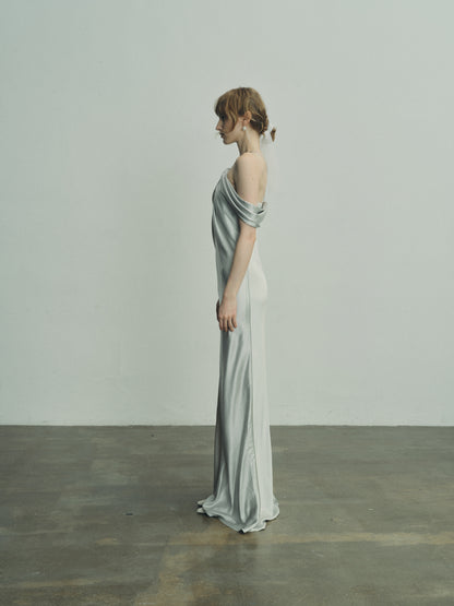 Trine silk gown