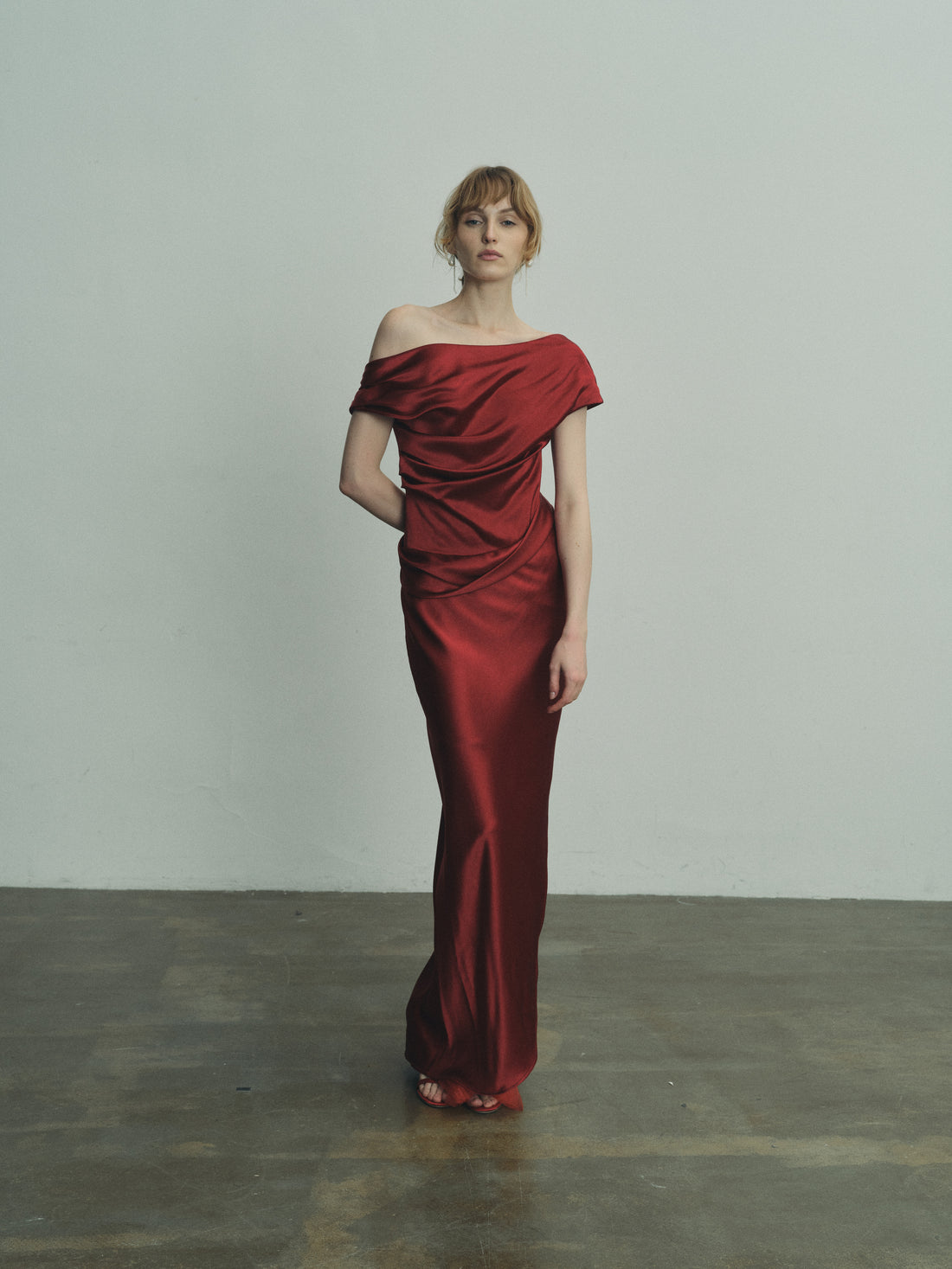 Aries structured gown