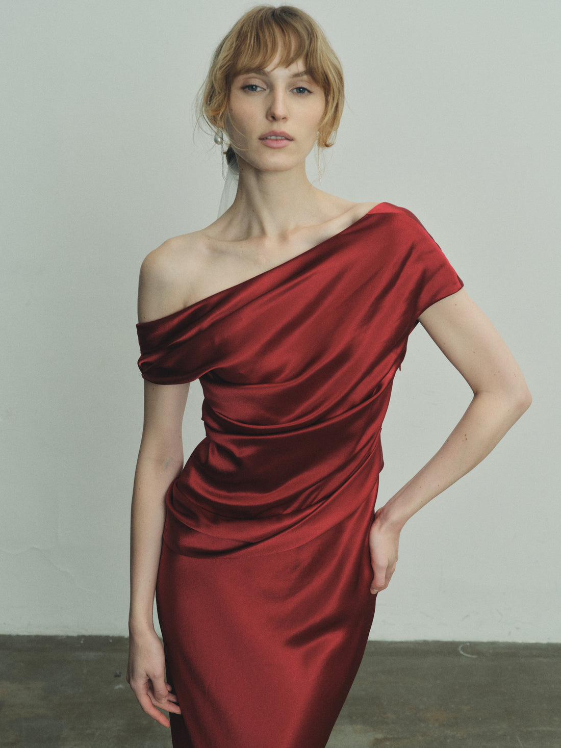 Aries structured gown