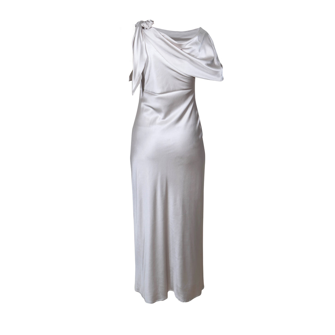 Mira silk draped dress