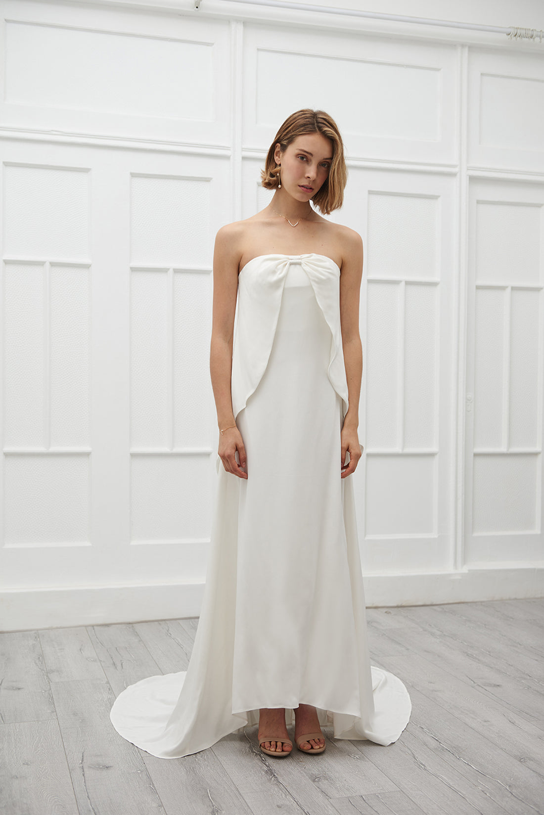 Heather strapless gown