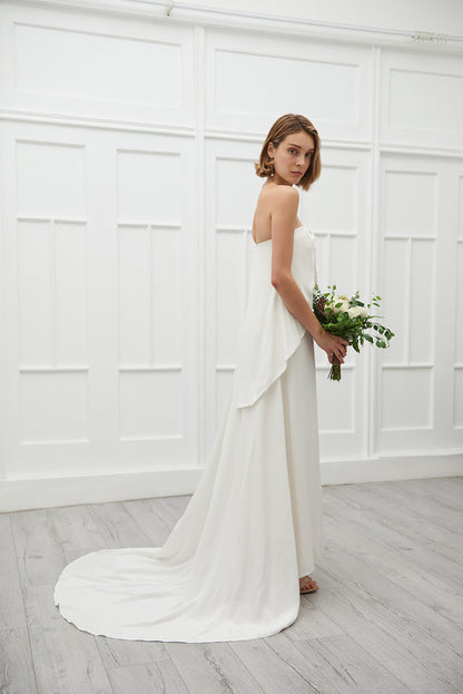 Heather strapless gown