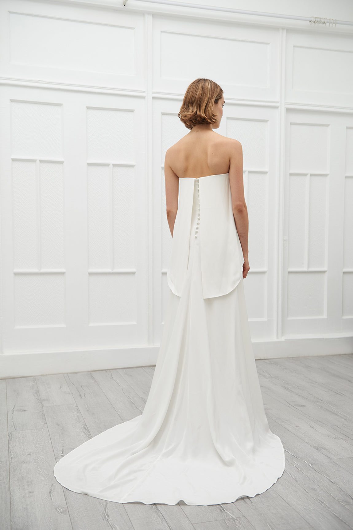 Heather strapless gown