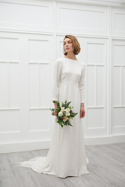 Olivia gown with chiffon veil