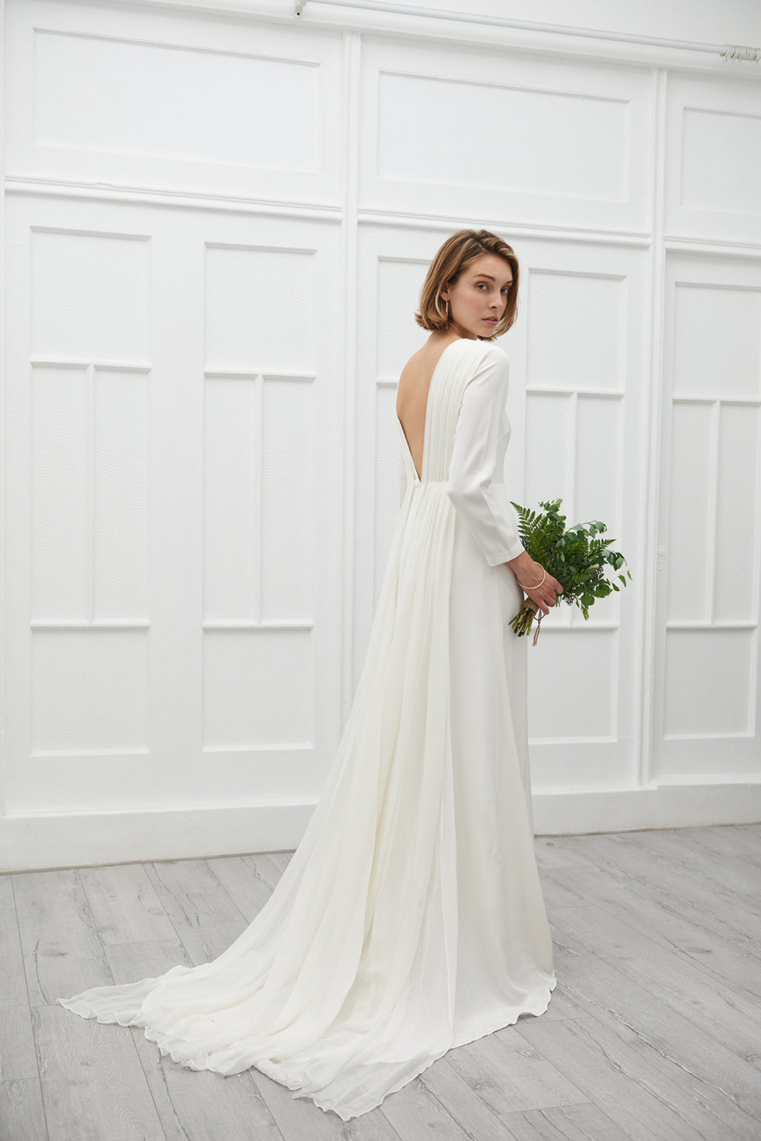 Olivia gown with chiffon veil