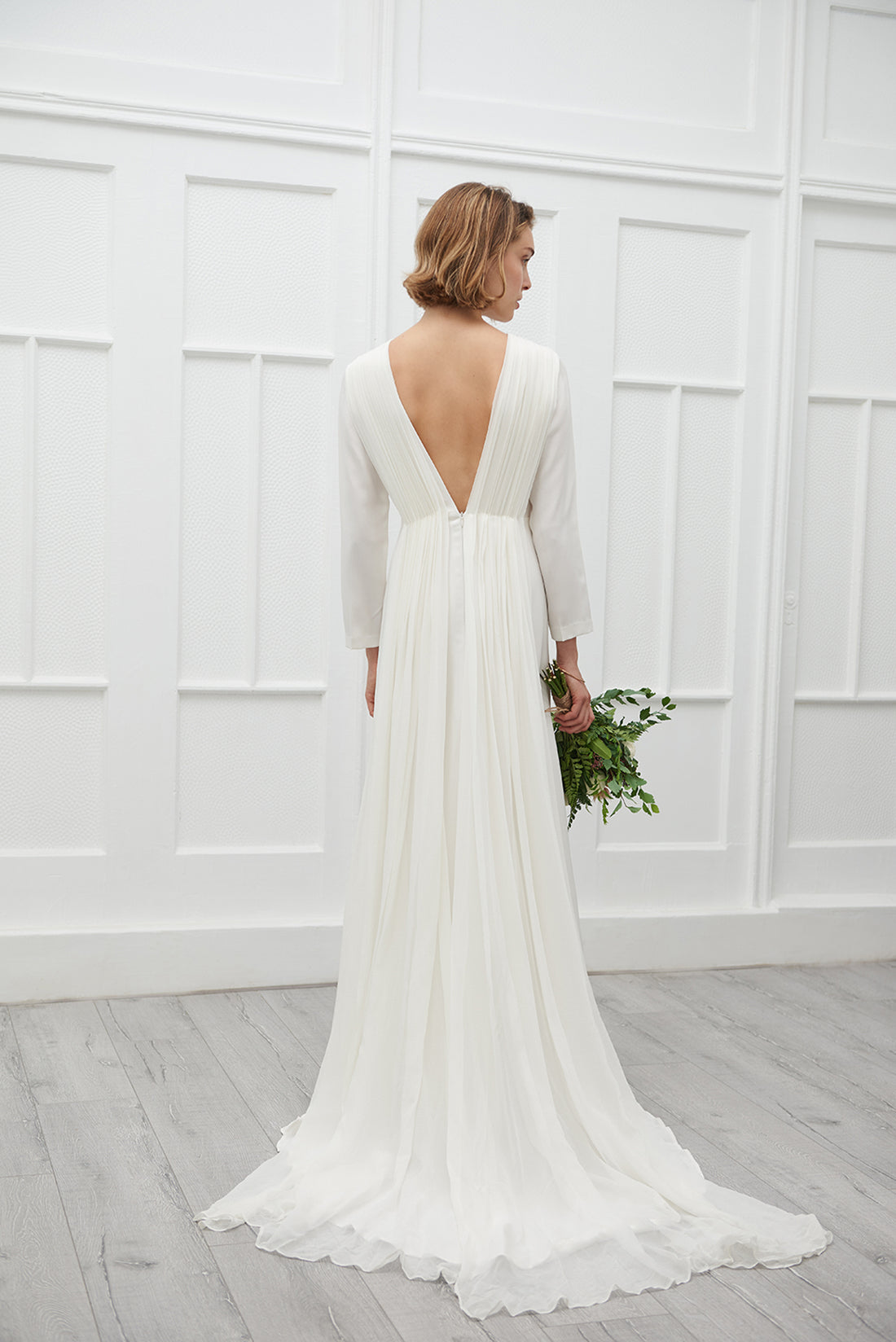 Olivia gown with chiffon veil