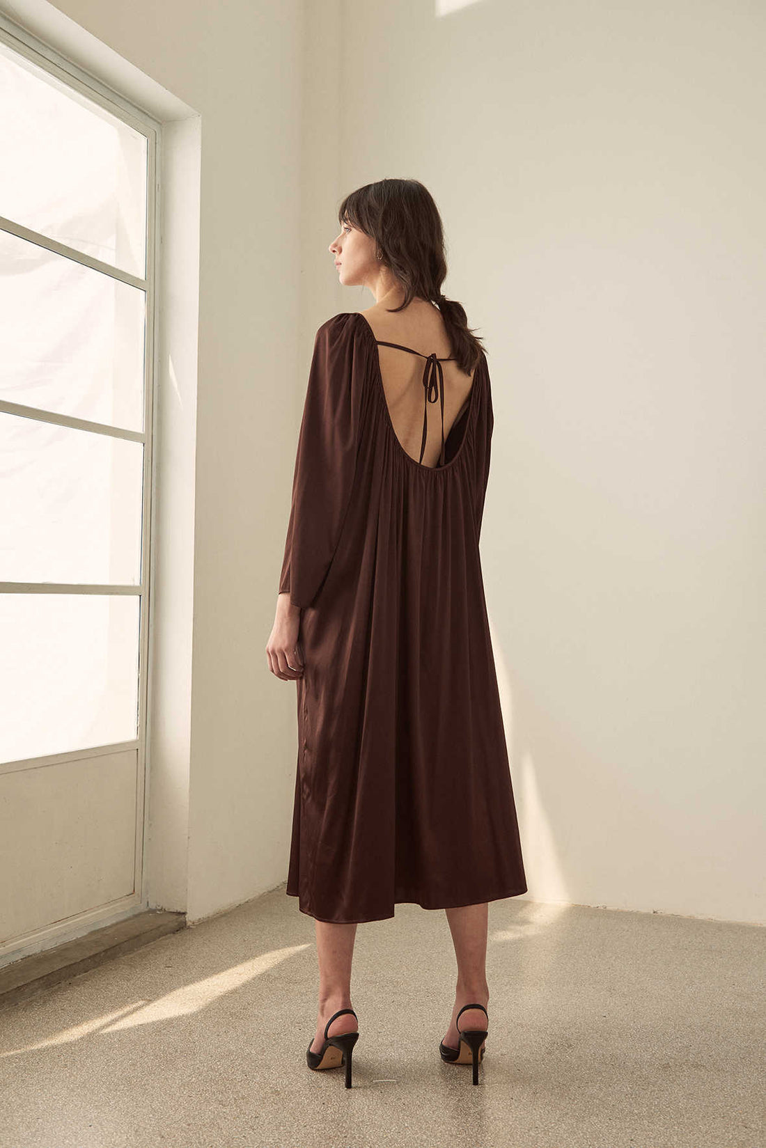 Amy silk oversized dress