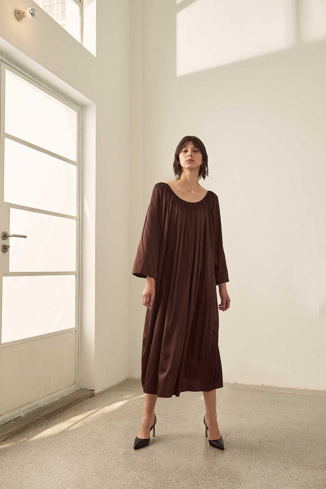 Amy silk oversized dress