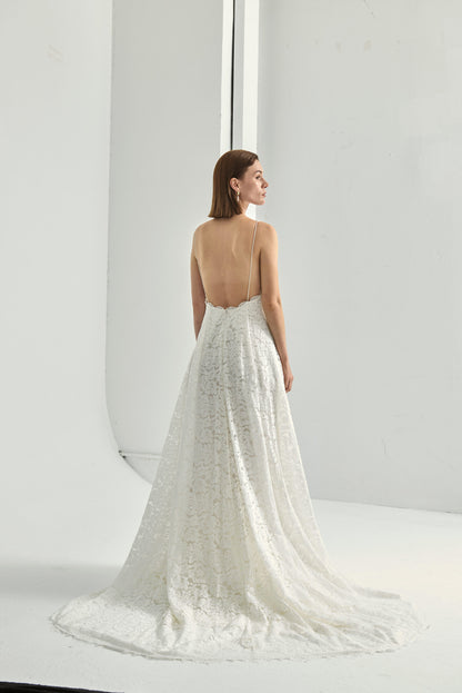 Charlotte lace wedding gown