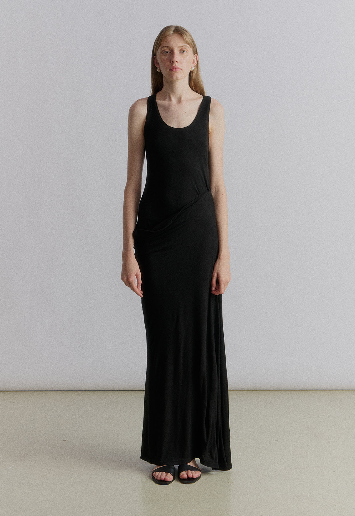 Carwen jersey draped dress