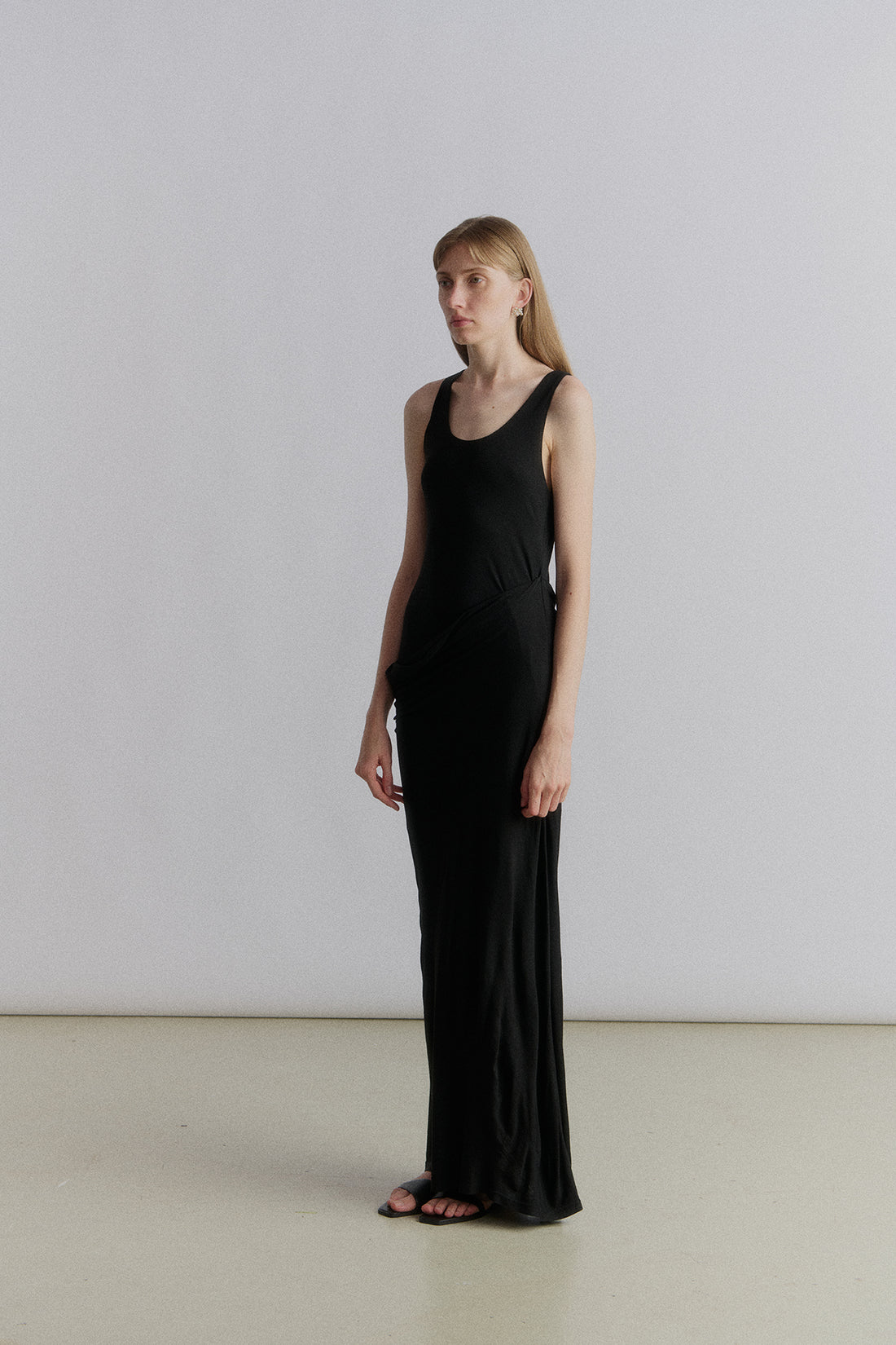 Carwen jersey draped dress