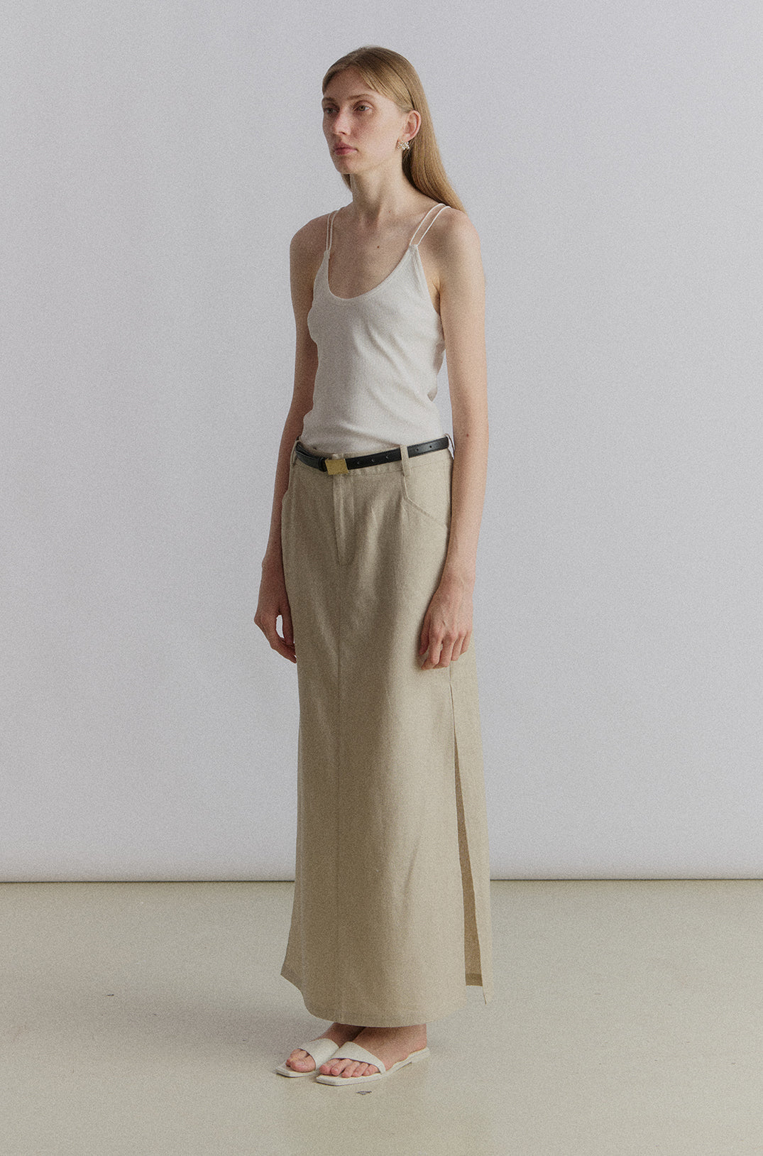 Carwen linen skirt